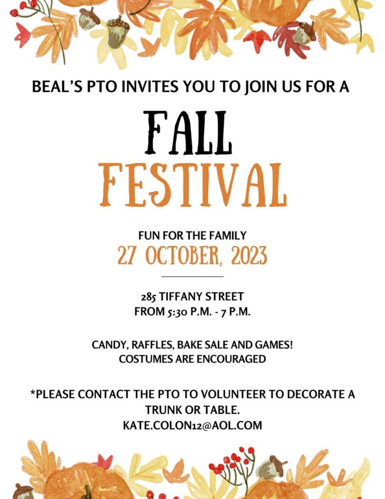Beal PTO Fall Festival